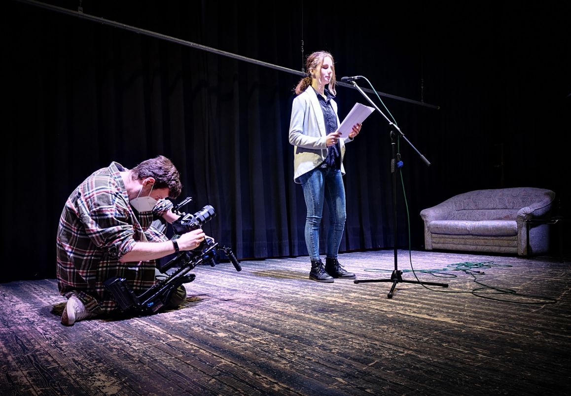 Dreh Poetry Clips Sarah Mevers und Philipp Wachowitz_Joy Arngold